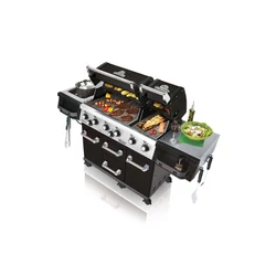 Broil King kerti gázgrill - Imperial 690 Black ételekkel