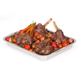 Rozsdamentes sütőtál és csepegtető tálca, grill eszköz