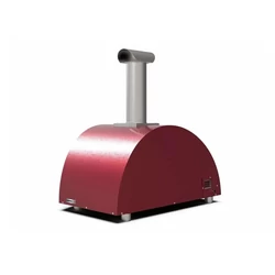 Alfa Forni Moderno 3 Pizze - Fatüzelésű - Piros