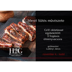 Sörrel sütés művészete - Grilloktatás és élményvacsora 2025.11. 04. - kedd