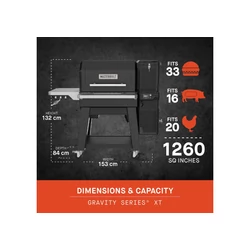 Masterbuilt Gravity Series XT faszenes grill