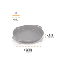 Petromax öntöttvas serpenyő, két füllel (Ø 35 cm)
