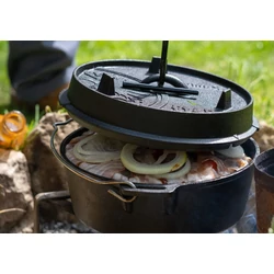 Petromax Dutch Oven, öntöttvas lábas (4 liter, Ø 25 cm)