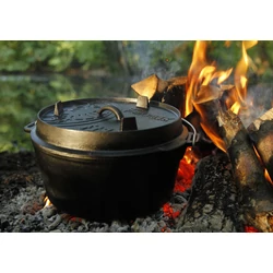 Petromax Dutch Oven, öntöttvas lábas (8 liter, Ø 32 cm)