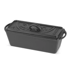 Petromax öntöttvas kenyérsütő forma fedéllel (5,5 liter, 30 × 21 cm)