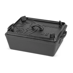 Petromax öntöttvas kenyérsütő forma fedéllel (8 liter, 34 × 24 cm)