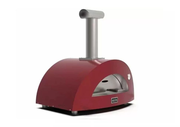 Alfa Forni Moderno 2 Pizze - Fatüzelésű - Piros 