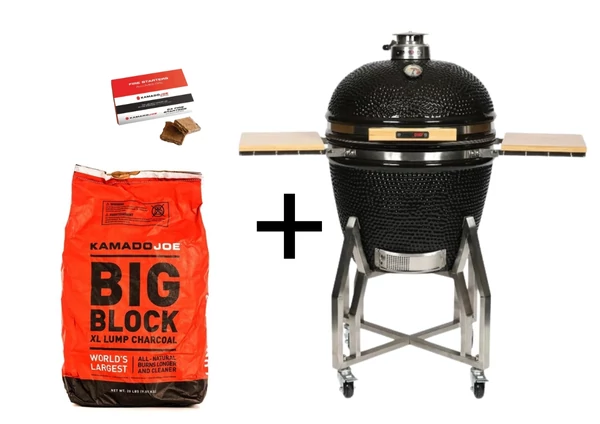 Kamado Chef 22, faszenes grill