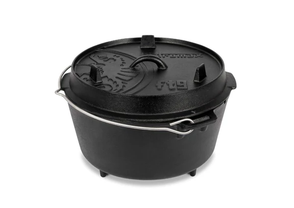 Petromax Dutch Oven, öntöttvas lábas (8 liter, Ø 32 cm)