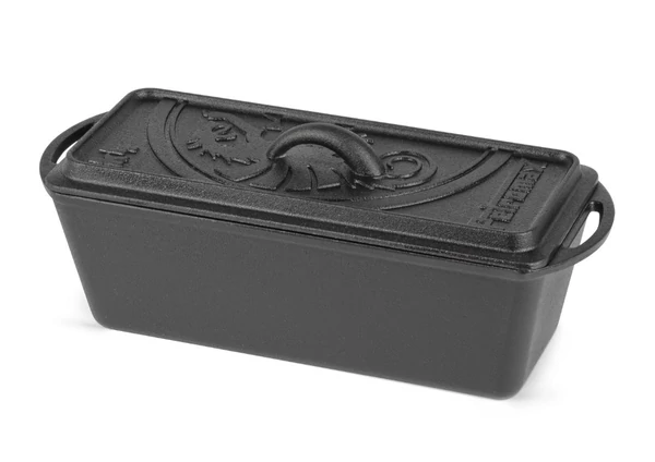 Petromax öntöttvas kenyérsütő forma fedéllel (5,5 liter, 30 × 21 cm)