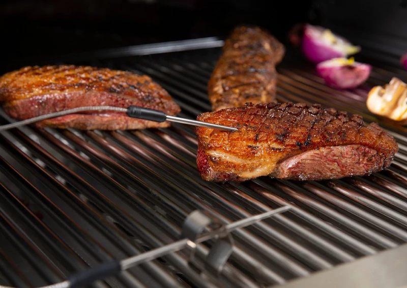 Broil King Digitális hús hőmérő, kábeles, 2 db érzékelővel, háttér világítással