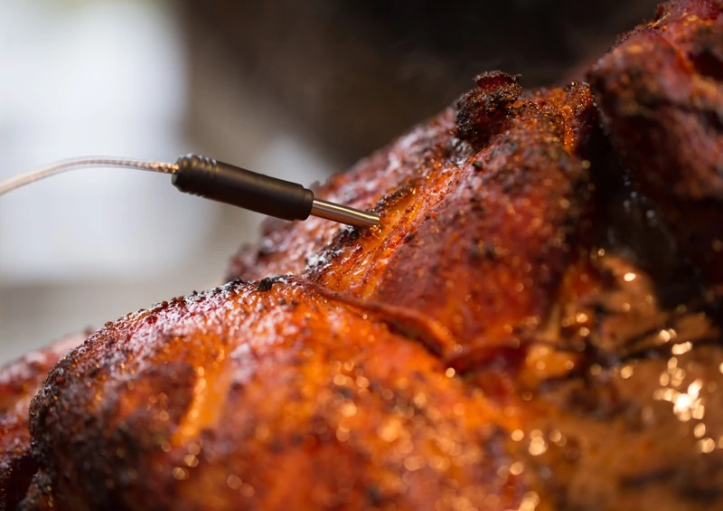 Broil King Digitális hús hőmérő, kábeles, 2 db érzékelővel, háttér világítással