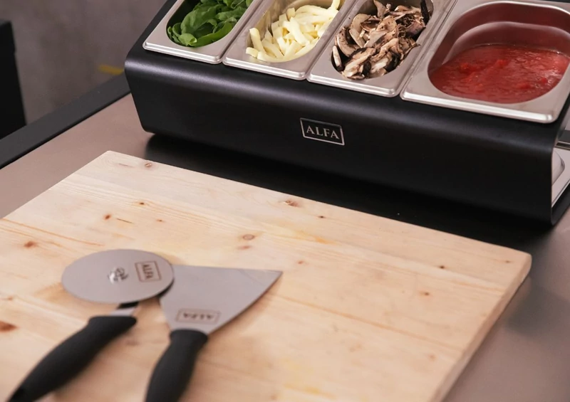 Alfa Forni Pizza feltét tároló