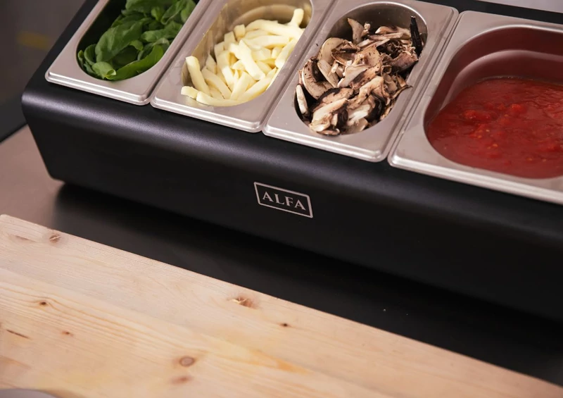 Alfa Forni Pizza feltét tároló
