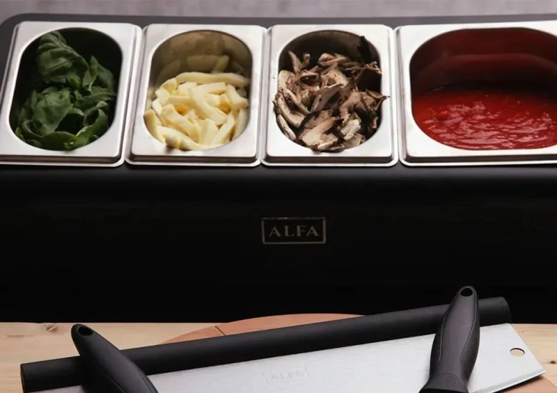 Alfa Forni Pizza feltét tároló
