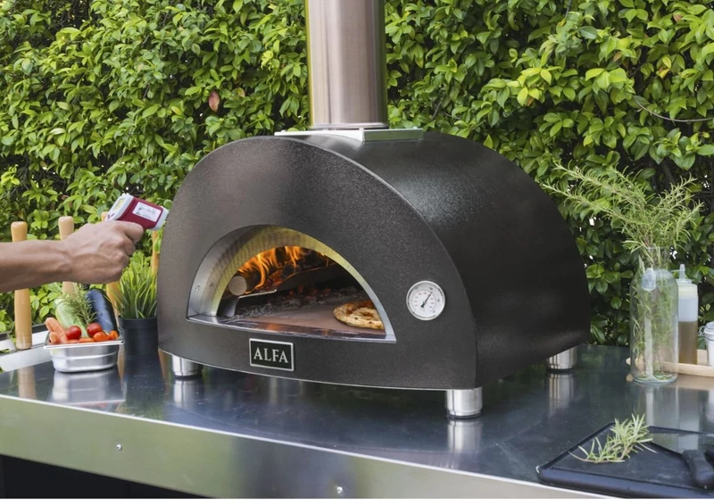 Alfa Forni Moderno 1 Pizza - Fatüzelésű - Szürke