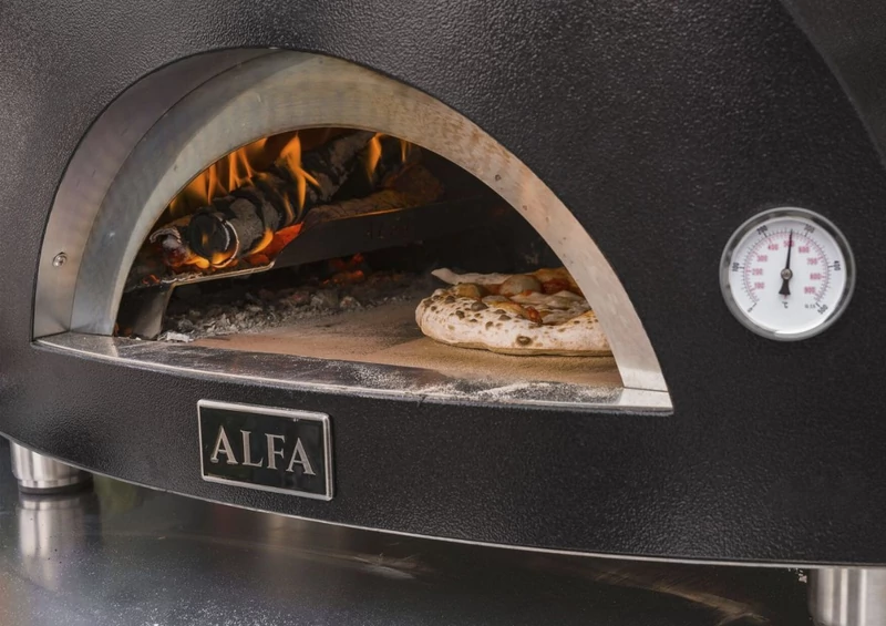 Alfa Forni Moderno 1 Pizza - Fatüzelésű - Szürke