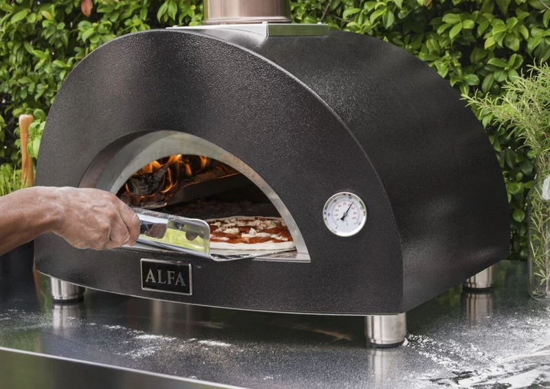 Alfa Forni Moderno 1 Pizza - Fatüzelésű - Szürke