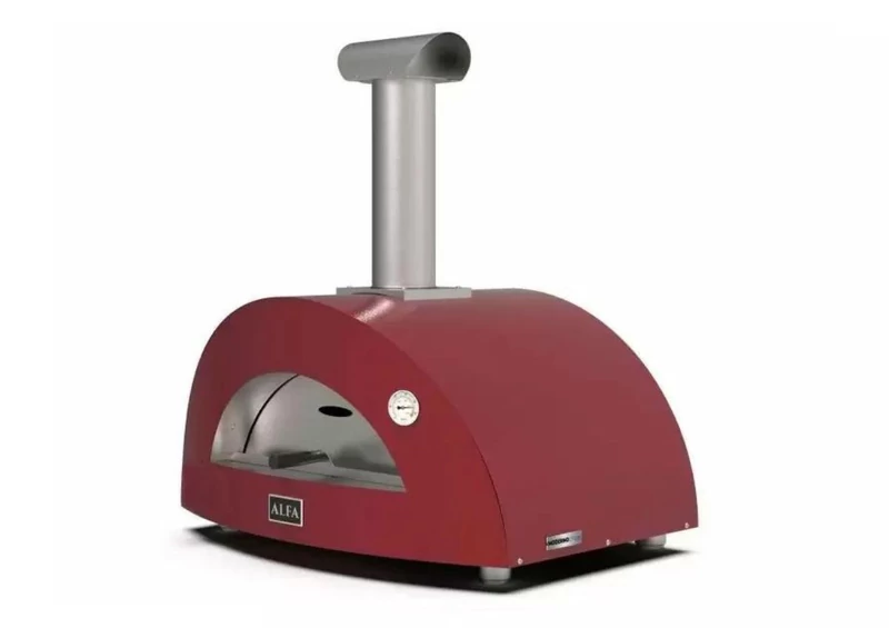 Alfa Forni Moderno 2 Pizze - Fatüzelésű - Piros 
