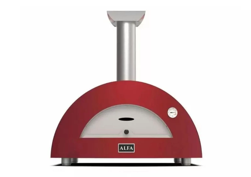 Alfa Forni Moderno 2 Pizze - Fatüzelésű - Piros 