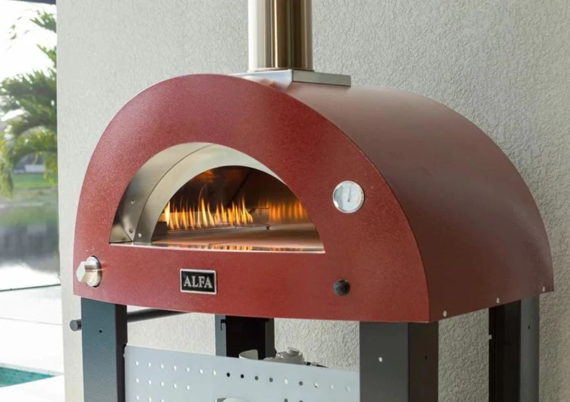 Alfa Forni Moderno 2 Pizze - Gázüzemű - Piros