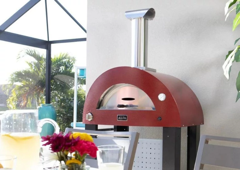 Alfa Forni Moderno 2 Pizze - Gázüzemű - Piros