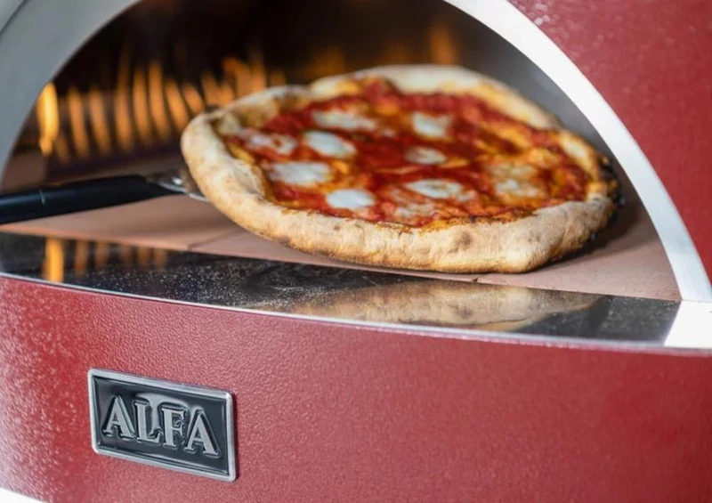 Alfa Forni Moderno 2 Pizze - Gázüzemű - Piros
