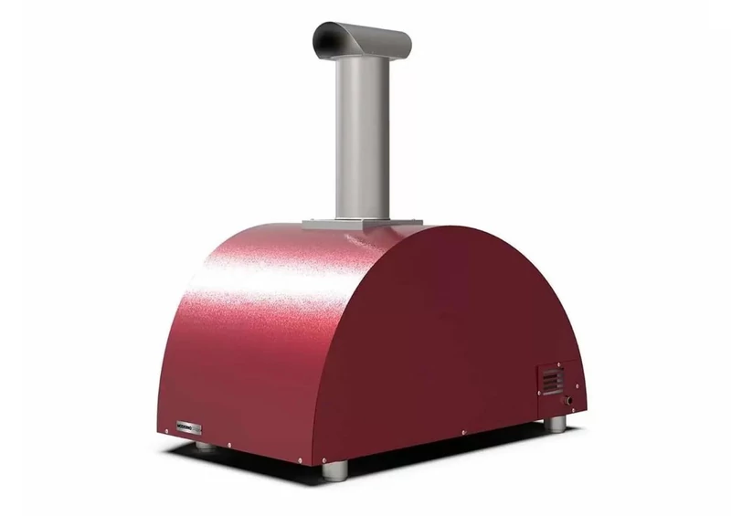 Alfa Forni Moderno 3 Pizze - Fatüzelésű - Piros