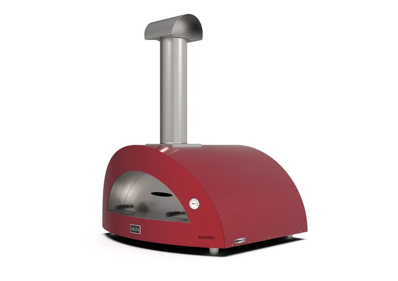 Alfa Forni Moderno 5 Pizze - Fatüzelésű - Piros