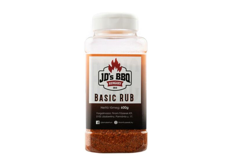 JD's BBQ Basic Rub fűszer szóródobozban