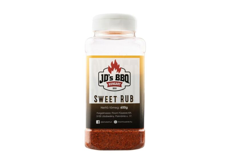 JD's BBQ Sweet Rub fűszer szóródobozban