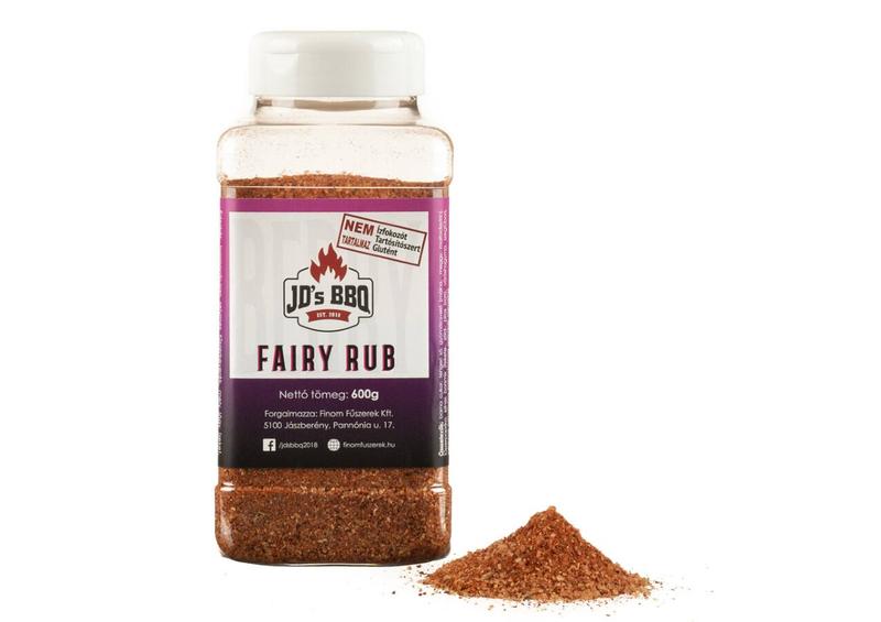 JD's BBQ Fairy Rub fűszer szóródobozban
