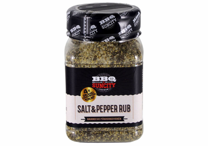 SunCity Salt &amp; Pepper Rub fűszerkeverék szóródobozban
