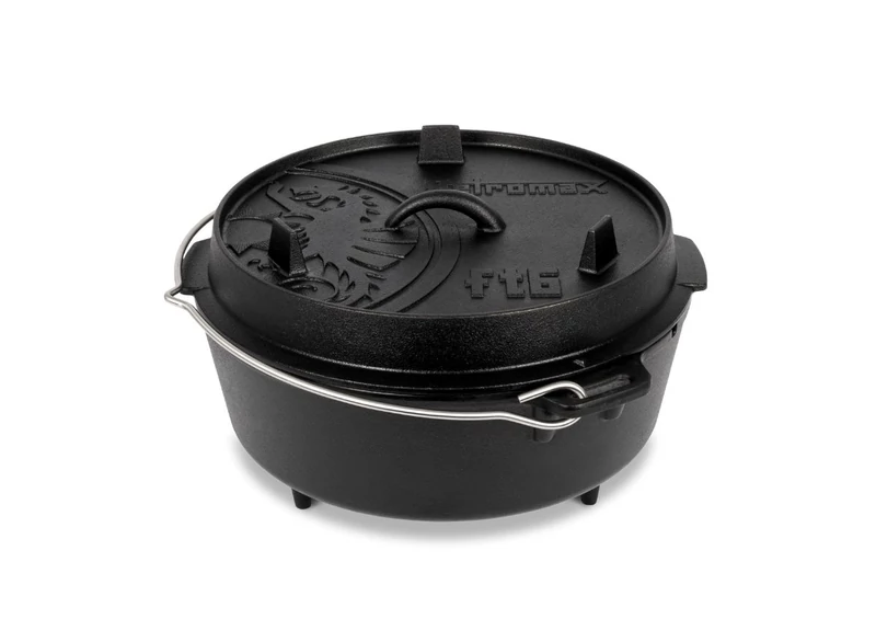 Petromax Dutch Oven, öntöttvas lábas (5,5 liter, Ø 30 cm)