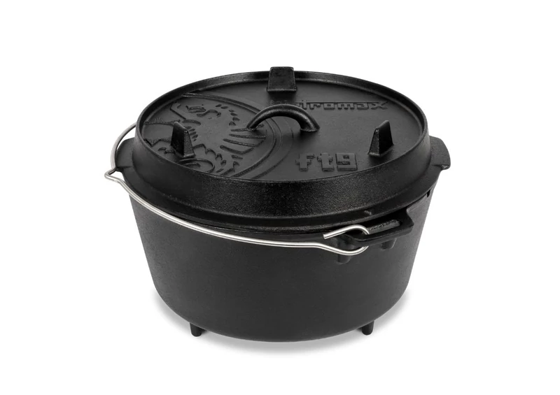 Petromax Dutch Oven, öntöttvas lábas (8 liter, Ø 32 cm)