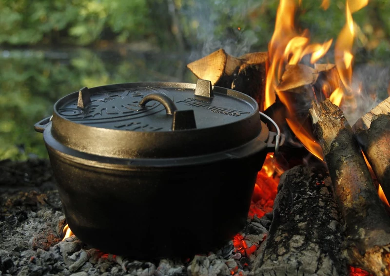 Petromax Dutch Oven, öntöttvas lábas (8 liter, Ø 32 cm)