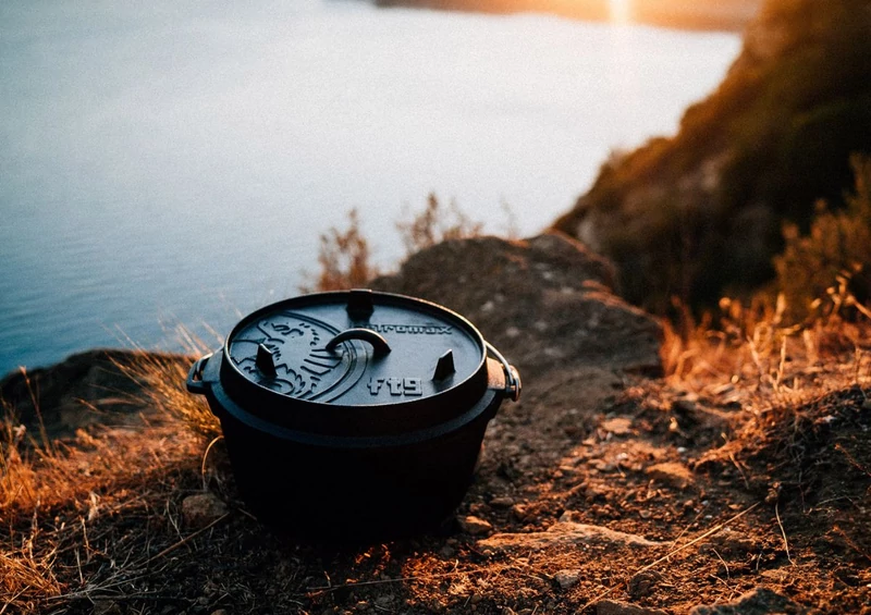 Petromax Dutch Oven, öntöttvas lábas (8 liter, Ø 32 cm)