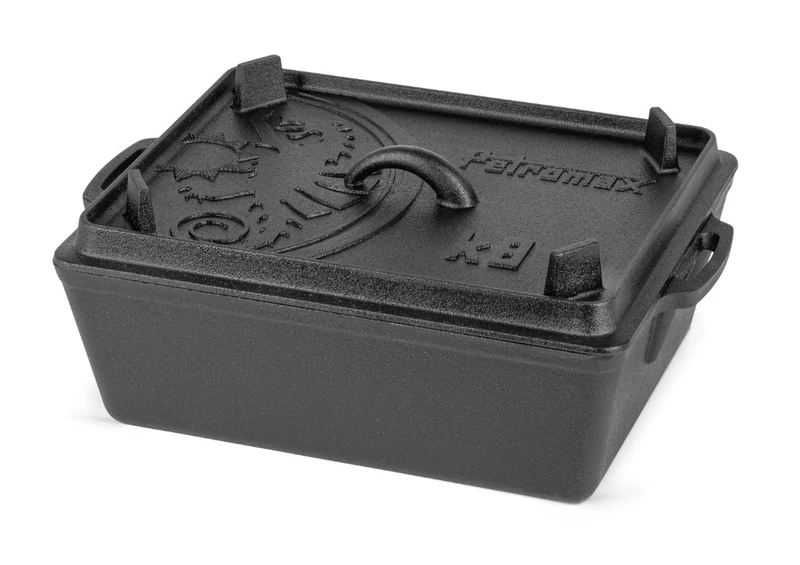 Petromax öntöttvas kenyérsütő forma fedéllel (8 liter, 34 × 24 cm)