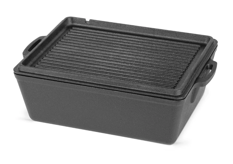 Petromax öntöttvas kenyérsütő forma fedéllel (8 liter, 34 × 24 cm)