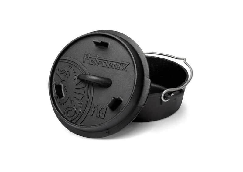 Petromax Dutch Oven, öntöttvas lábas (1,8 liter, Ø 20 cm)