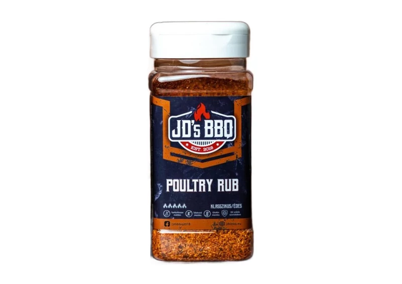 JD's BBQ Poultry Rub szóródobozban 300 g