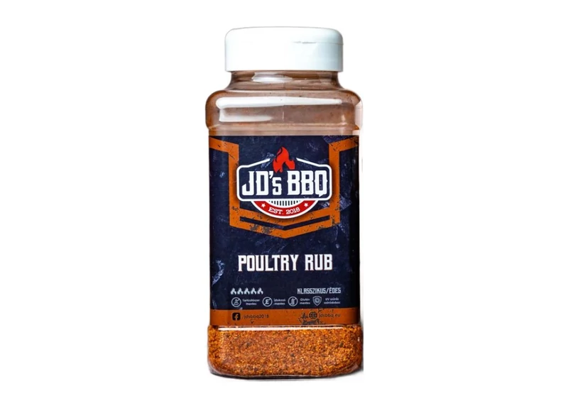 JD's BBQ Poultry Rub szóródobozban 300 g